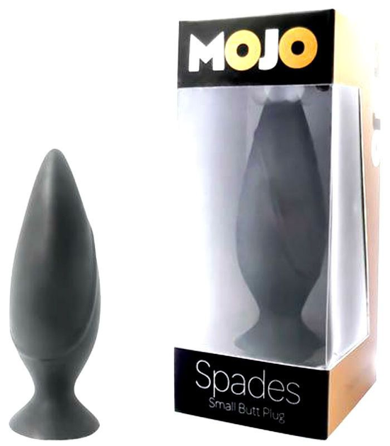 Анальна пробка Vibe Therapy Mojo Spades Small Butt Plug колір чорний (15445005000000000) - зображення 1