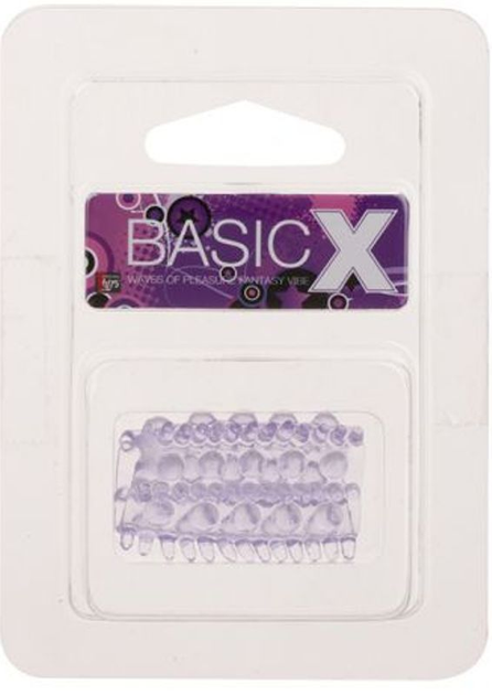 Насадка на пеніс Basicx TPR Sleeve 0.7 Inch колір фіолетовий (+17599017000000000) - зображення 1