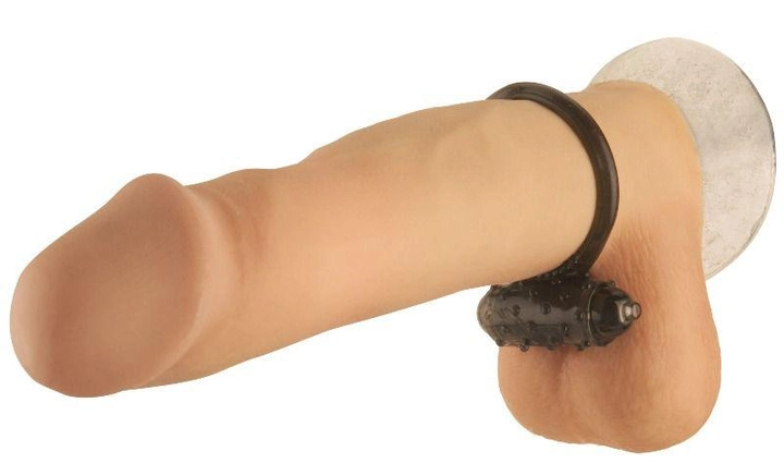 Ерекційне віброкільце Mini One-Touch Cock Ring колір чорний (16044005000000000) - зображення 1