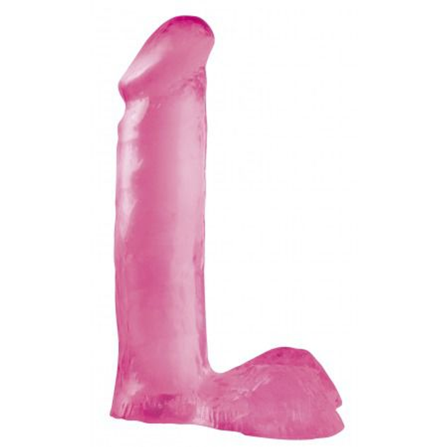 Фаллоимитатор Basix Rubber Works, 19 см цвет розовый (08519016000000000) - изображение 1
