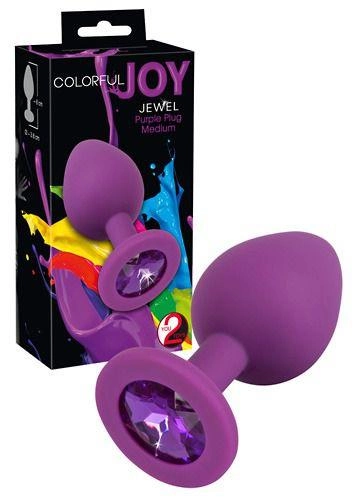 Анальна пробка You2Toys Colorful Joy Jewel Purple Plug Medium (14769000000000000) - зображення 1