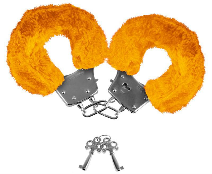 Наручники Neon Luv Touch Neon Furry Cuffs цвет оранжевый (05957013000000000) - изображение 1