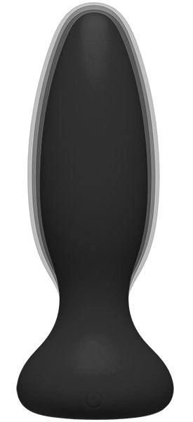 Силіконова вибропробка Doc Johnson A-Play Vibe Adventurous Rechargeable Silicone Anal Plug with Remote колір чорний (22344005000000000) - зображення 2