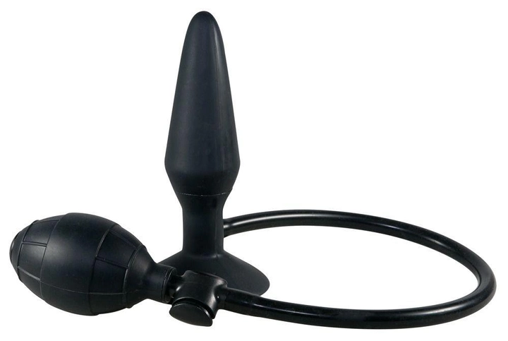 Надувная анальная пробка с грушей You2Toys True Black Silikon Pump Plug (13833000000000000) - изображение 1
