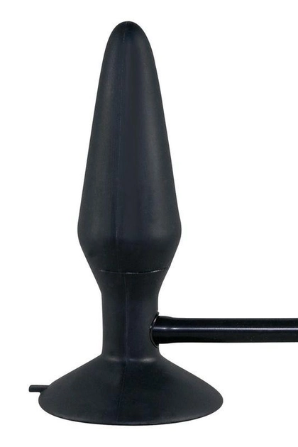 Надувна анальна пробка з грушею You2Toys True Black Silikon Pump Plug (13833000000000000) - зображення 2