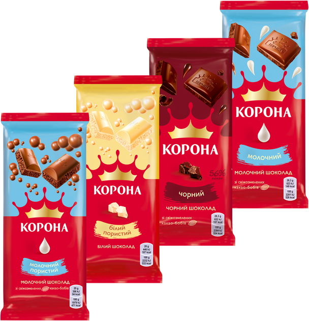 Набор шоколада Корона 85 г х 4 шт (202006051455) – купить в Украине ...