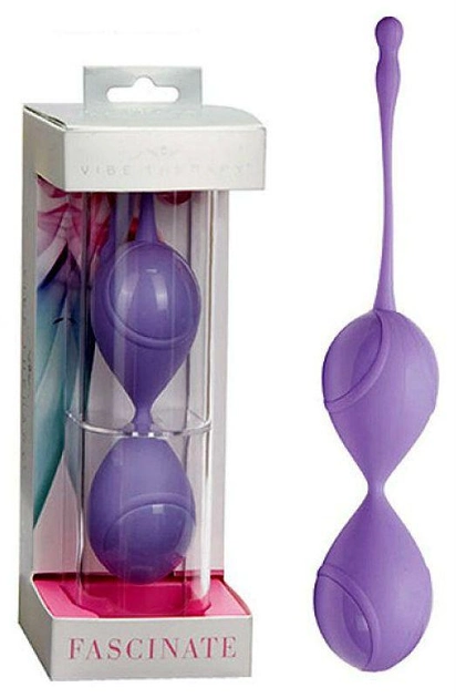 Вагінальні кульки Vibe Therapy Fascinate Balls колір фіолетовий (08080017000000000) - зображення 2