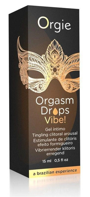 Клиторальные капли с вибрацией Orgie Orgasm Drops Vibe! 15 мл (22093000000000000) - изображение 2
