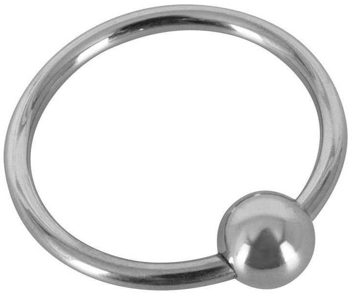 Ерекційне сталеве кільце Sextreme Steel Glans Ring With Ball, 3 см (18411 трлн) - зображення 2