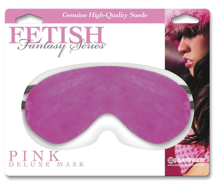 Замшева маска на очі Fetish Fantasy Series Pink Deluxe Mask (13192000000000000) - зображення 1