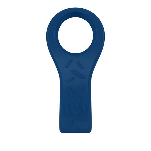 Эрекционное кольцо изогнутой формы с вибрацией OVO B4 цвет синий (12391007000000000) - изображение 2