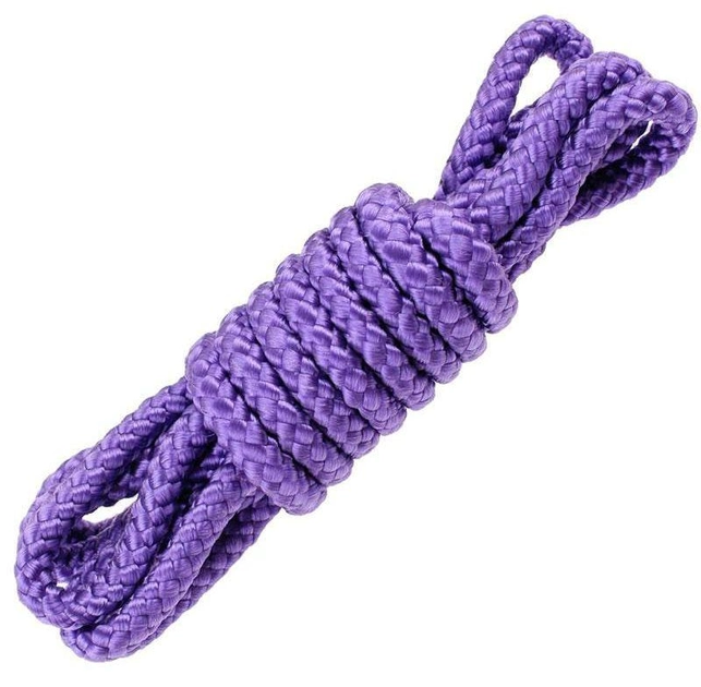 Бондажная мотузка Fetish Fantasy Mini Silk Rope 6 Feet колір фіолетовий (+16023017000000000) - зображення 1