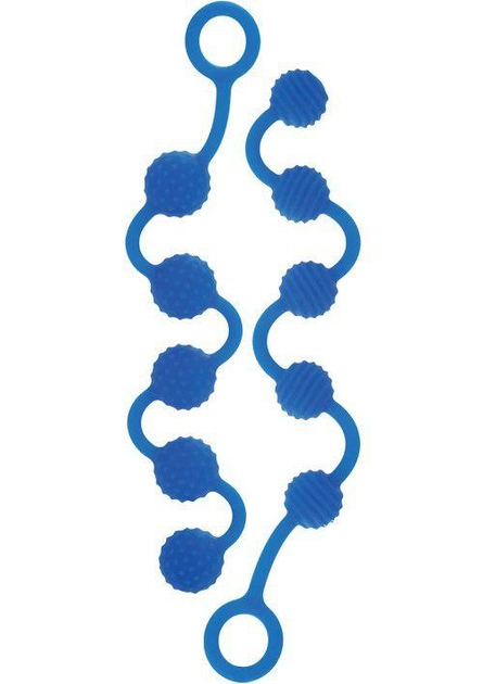 Комплект анальних кульок з силікону Posh Silicone O Anal Beads колір блакитний (11842008000000000) - зображення 1