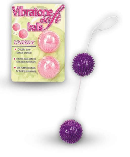 Вагінальні кульки Vibratone Soft Balls колір фіолетовий (00892017000000000) - зображення 1
