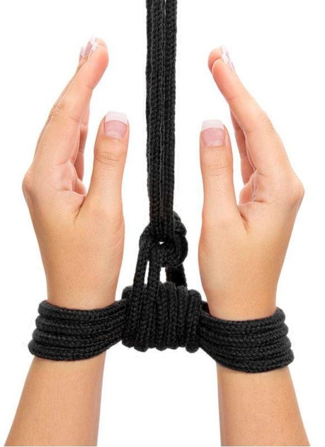 Бондажная веревка Fetish Bondage Rope 10м цвет черный (18950005000000000) - изображение 4