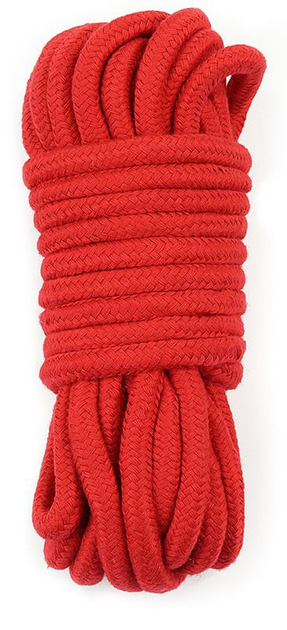 Бондажная мотузка Fetish Bondage Rope 10м колір червоний (+18950015000000000) - зображення 2