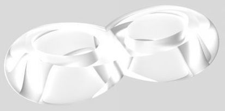Двойное эрекционное кольцо Chisa Novelties Duo Cock 8 Ball Ring цвет белый (20658004000000000) - изображение 2