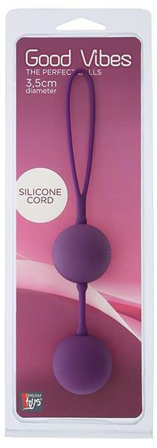 Вагінальні кульки Good Vibes Perfect Balls колір фіолетовий (15927017000000000) - зображення 2