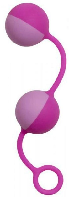 Вагінальні кульки Purrfect Silicone Duo Tone Balls колір рожевий (15406016000000000) - зображення 1