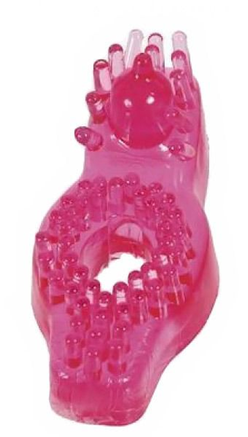 Гелевая насадка на пенис для стимуляции клитора Super Stretch цвет розовый (00826016000000000) - изображение 1