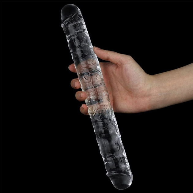 Двойной фаллоимитатор Lovetoy Flawless Clear Double dildo 12 (22205000000000000) - изображение 3