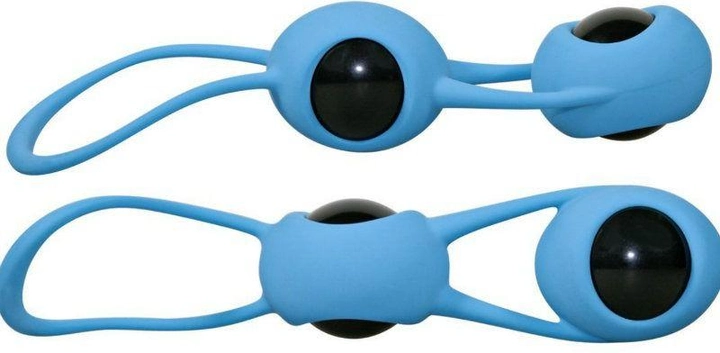 Вагінальні кульки Silikon Love Balls колір блакитний (13802008000000000) - зображення 2