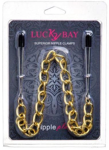 Зажимы на соски Lucky Bay Nipple play пинцет Chain Heavy Metall цвет золотистый (21949046000000000) - изображение 2