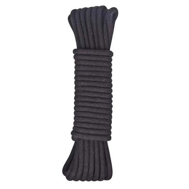 Бавовняна мотузка для бондажа, 15 м колір чорний (12158005000000000) - зображення 1