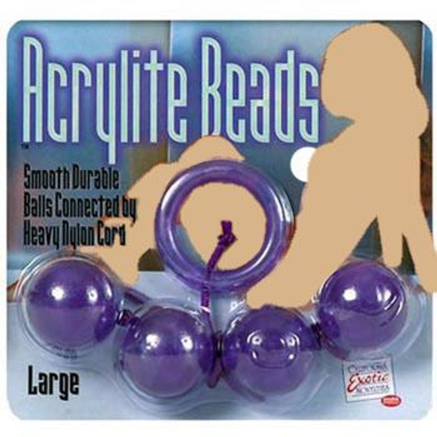 Класичні анальні кульки на нитці Acrylite Beads Large (00537000000000000) - зображення 2