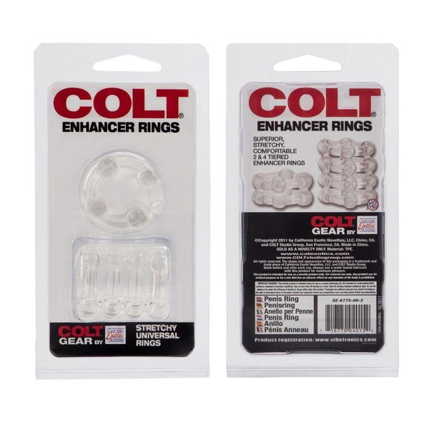 Два эрекционных кільця Colt Enhancer Rings колір прозорий (11278041000000000) - зображення 1