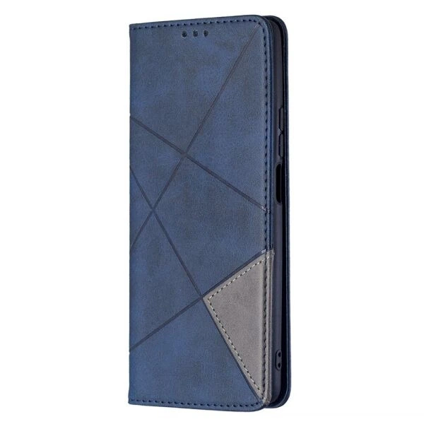 Чехол-книжка с кармашками UniCase Geometric Pattern для Xiaomi Mi 11T / 11T Pro - Blue - изображение 3