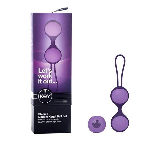 Вагінальні кульки Stella II Kegel Ball Set колір фіолетовий (12707017000000000) - зображення 1