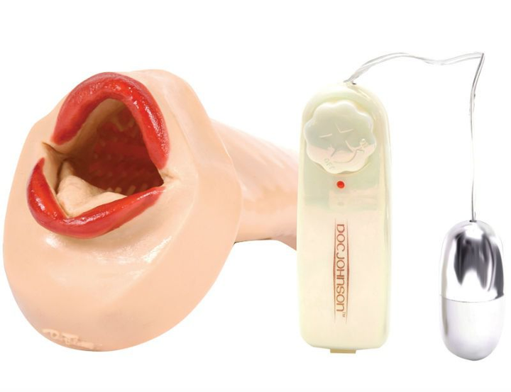 Мастурбатор в формі рота з вібрацією Female Mouth Vibrator Red Lips (02198000000000000) - зображення 2