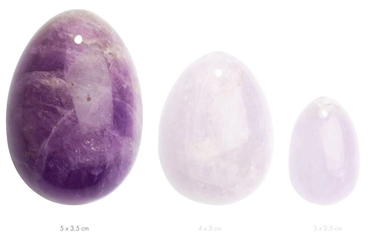 Яйце йоні з натурального каменю La Gemmes Yoni Egg L колір фіолетовий (21789017000000000) - зображення 1