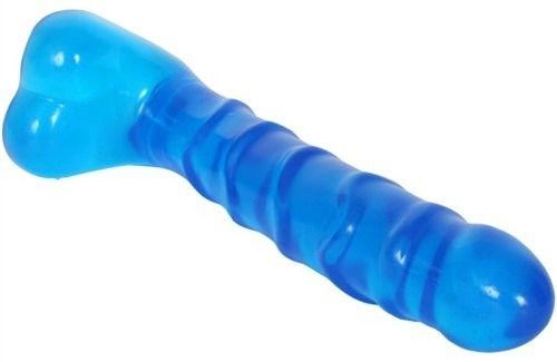 Тонкий голубой анальный фаллос Doc Johnson Raging Hard Ons Slimline Cobalt Blue Jellie 5,5in (11030000000000000) - изображение 6