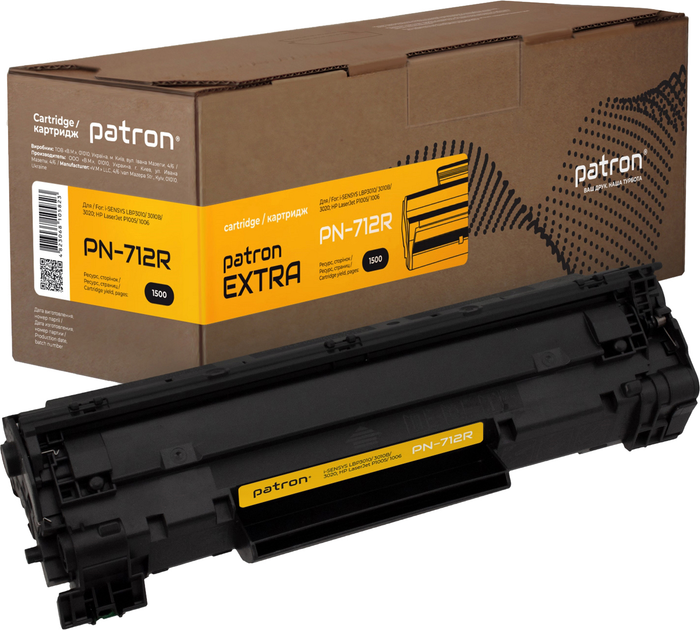 Картридж Patron Canon 712 Extra for LBP3010/3020/LJ P1005 (PN-712R ...