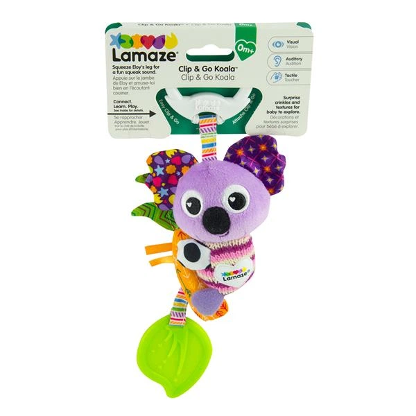 Мягкая игрушка-подвеска Lamaze с прорезывателем 10х5х14 см разноцветная (701287) - изображение 2