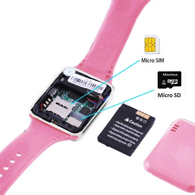 Детские умные часы GPS Smart Baby Watch A1 Розовый - изображение 7