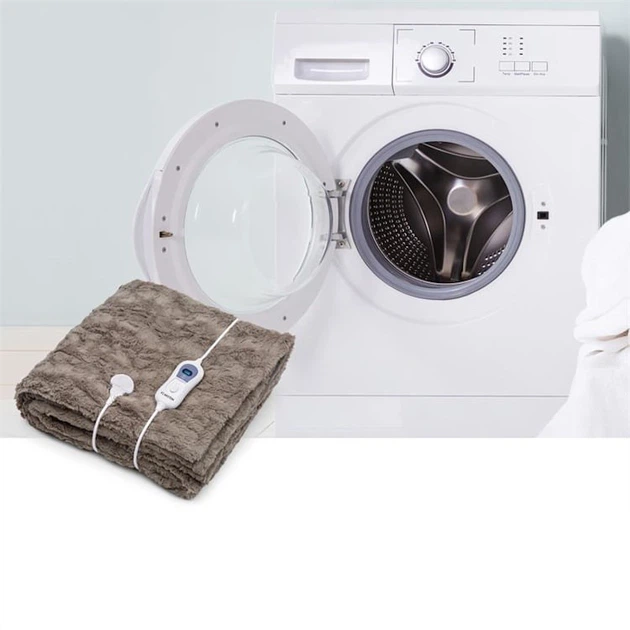 Электрическое одеяло Klarstein Dr. Watson SuperSoft Brown+Milk 130x180 - зображення 5