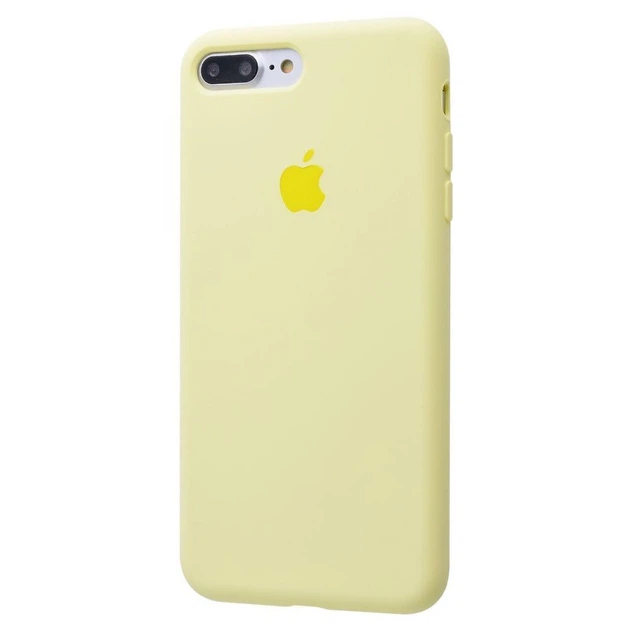 Чехол Silicone Case Full Cover для iPhone 7 Plus/8 Plus mellow_yellow