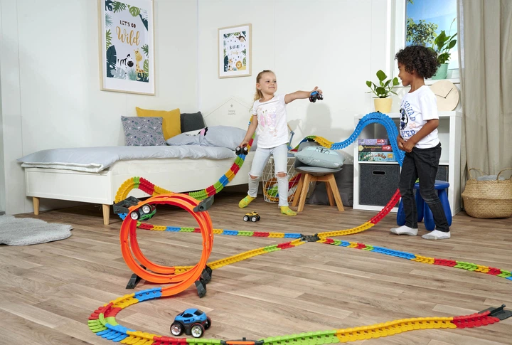 Zestaw elementów dodatkowych do toru Smoby Flexstream Double loop 23 elementy (7600180912) - obraz 17