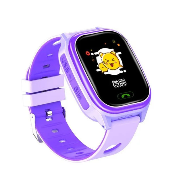 Дитячий годинник Smart Baby watch Y85 GPS Фіолетовий - зображення 2