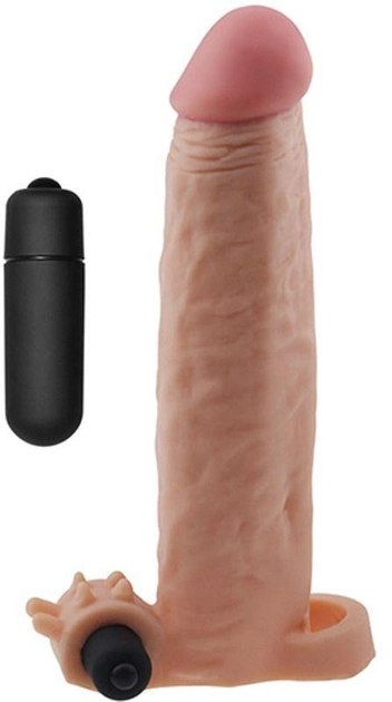 Насадка на пенис с вибрацией Pleasure X-Tender Series Perfect for 5-6.5 inches Erect Penis цвет телесный (18912026000000000) - изображение 1