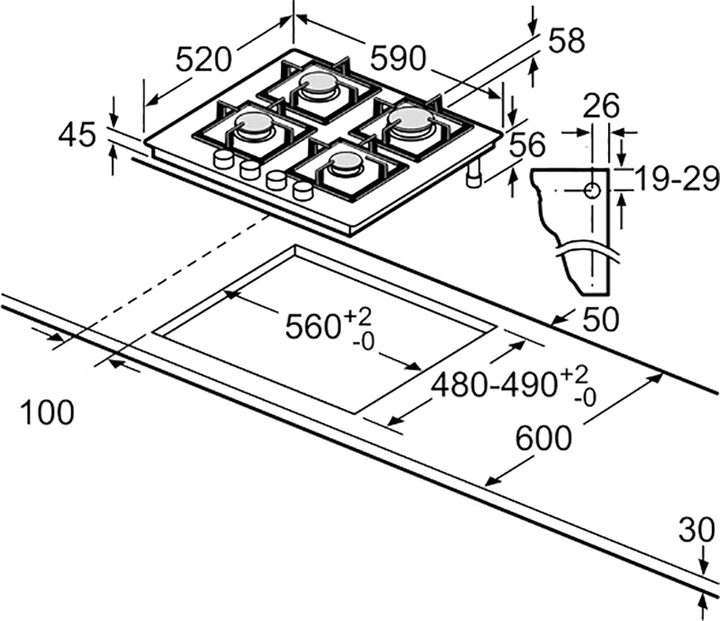 Варильна поверхня газова BOSCH PNP6B6O92R – фото, відгуки ...