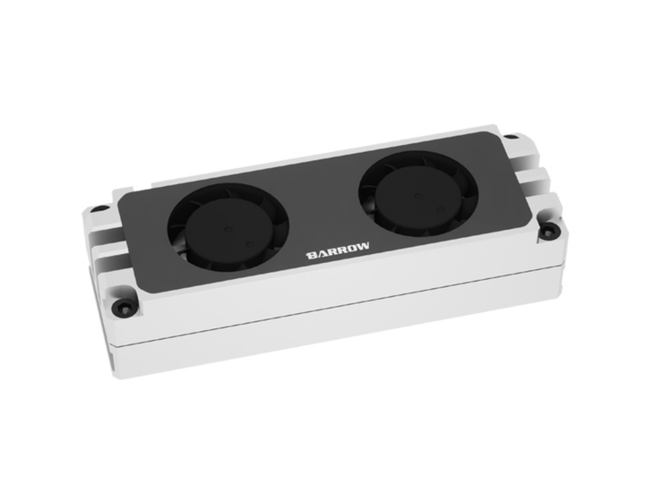 Радиатор охлаждения алюминиевый BauTech Для SSD M2 2280 с двумя вентиляторами Серебристый (1009-941-00) - изображение 5