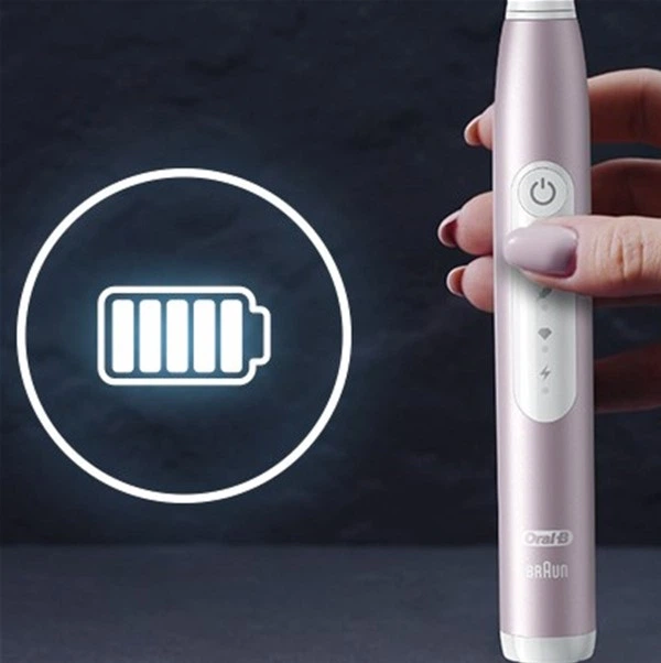 Zestaw szczoteczek elektrycznych Oral-B Pulsonic Slim Luxe 4900 Czarno-różowy - obraz 7