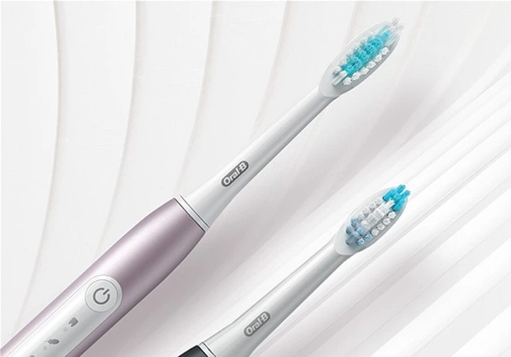 Zestaw szczoteczek elektrycznych Oral-B Pulsonic Slim Luxe 4900 Czarno-różowy - obraz 10