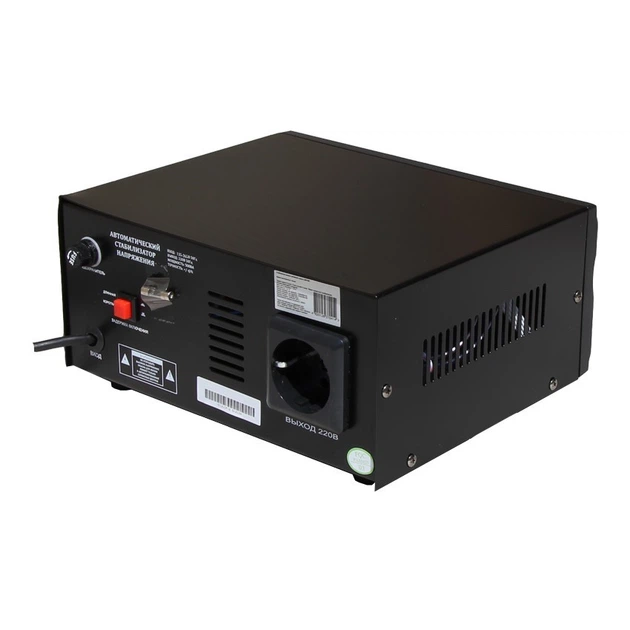 Автоматичний регулятор напруги LUXEON LDR-500 (чорний) - зображення 2