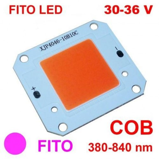 Светодиод для растений 10Вт полный фитоспектр 380-840nm 300mA 30-35V ...