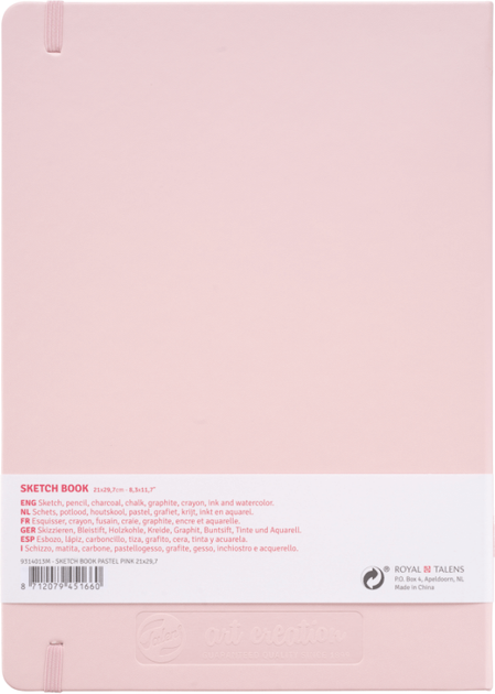 Блокнот для графики Royal Talens Art Creation A4 21 х 29.7 см 140 г/м2 80 листов Pastel Pink (8712079451660) - изображение 3
